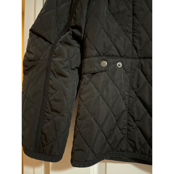 FRAME Women's Quilted Town Jacket Black size L Snap Front - Picture 9 of 10